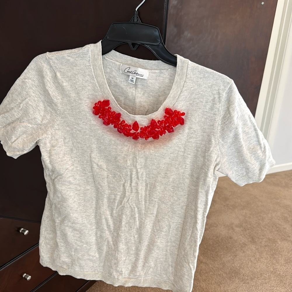 CAbi Rock Candy Shell Sweater